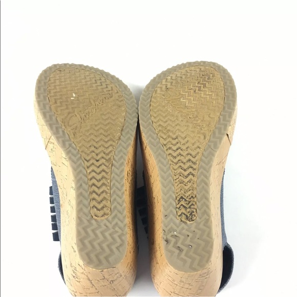 Skechers | Shoes | Skechers Luxe Foam L Wedge Cork Sandals Size 6 | Poshmark